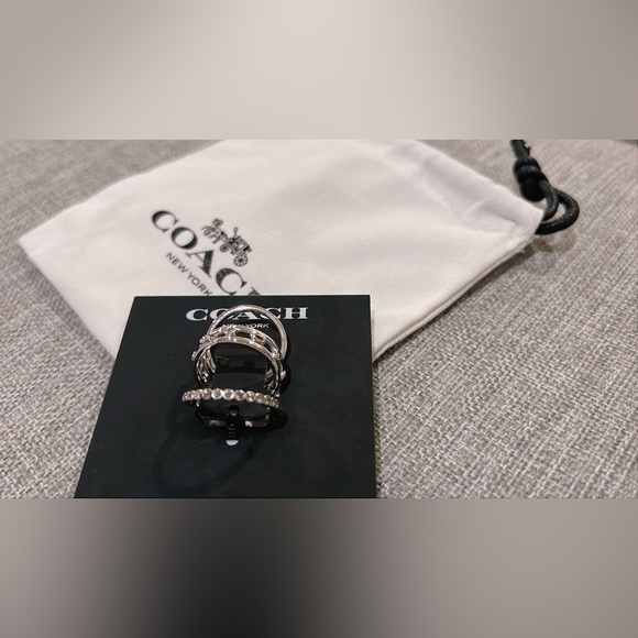 COACH Women's Signature C Open Ring Set - Picture 9 of 11